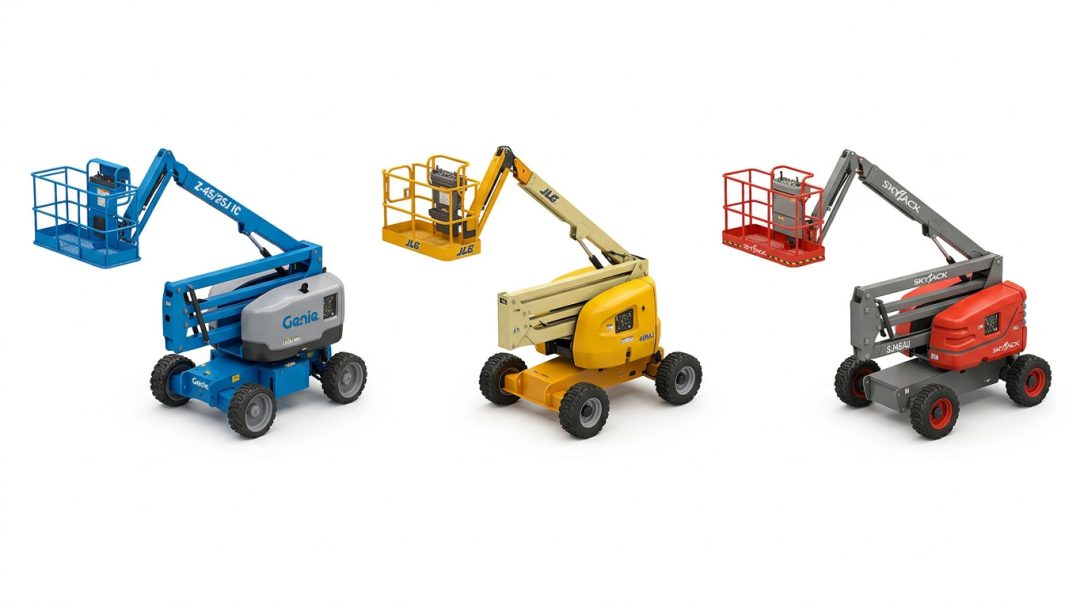 Xe nâng tay với boom